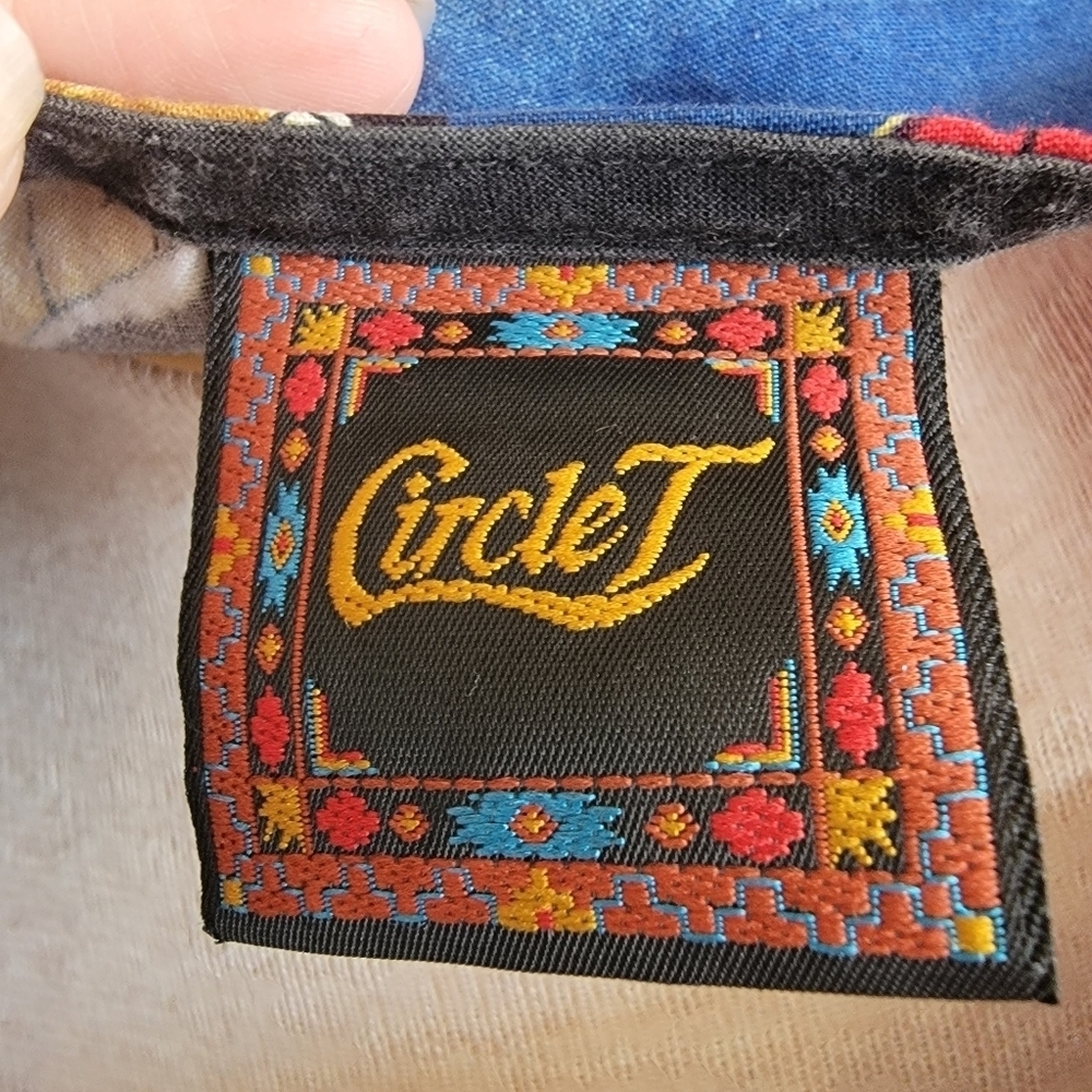 Vintage Circle T Vest Western SZ L - Picture 7 of 7